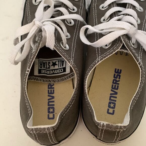Converse Chuck Taylor Low Top Charcoal Canvas Sneakers Unisex W6/M4 - Picture 7 of 14
